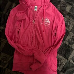 Pink Zip-Up Hoodie